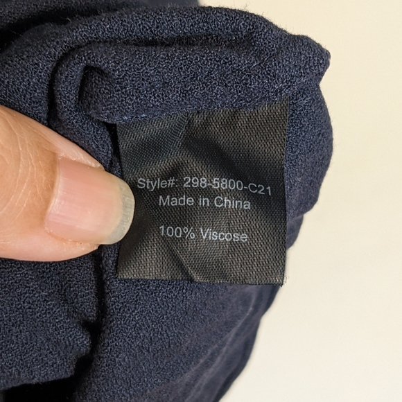 JENNI KAYNE Palmer Crepe T-Shirt Dress in Navy Blue Size Small - Picture 14 of 14